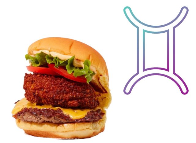 shack stack burger gemini zodiac