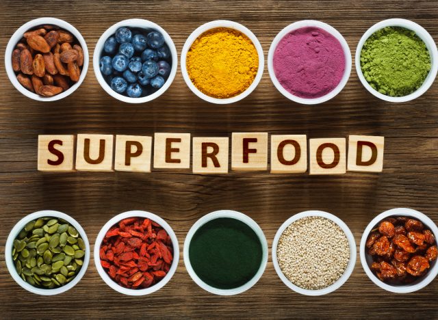 superfoods in bowls