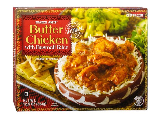 trader joe's butter chicken with basmati rice