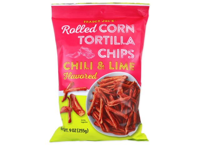 trader joe's chili lime flavored rolled corn tortilla chips