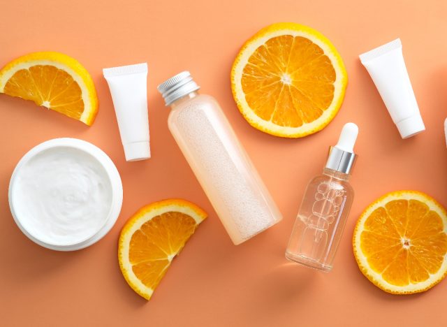 vitamin C skincare products for saggy, crepey skin