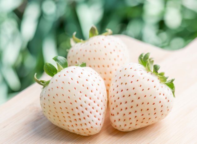white strawberries