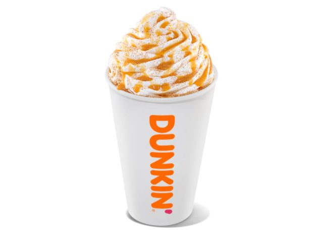 Caramel craze dunkin latte