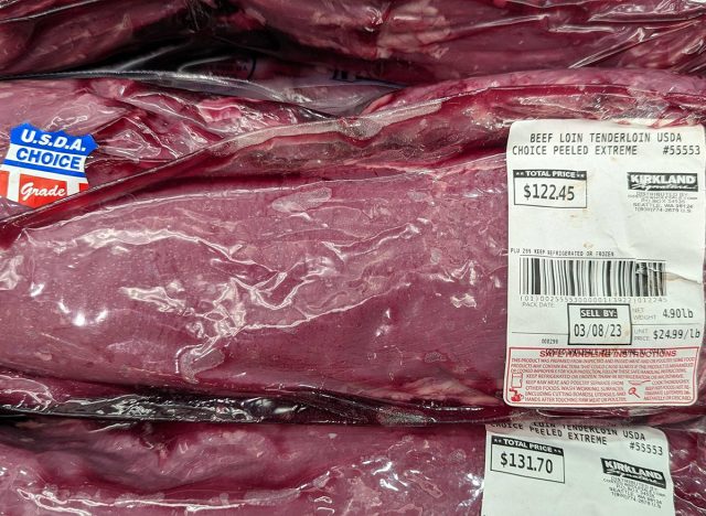 Beef tenderloin peeled extreme at Costco