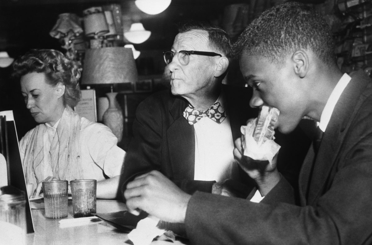 boy eating during a sit-in_Fight Against Segregation