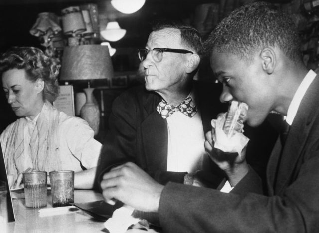 boy eating during a sit-in_Fight Against Segregation