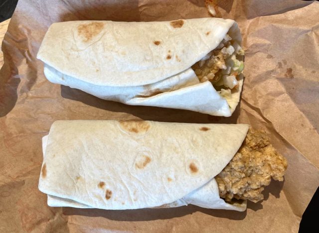 KFC snack wraps duo taste test