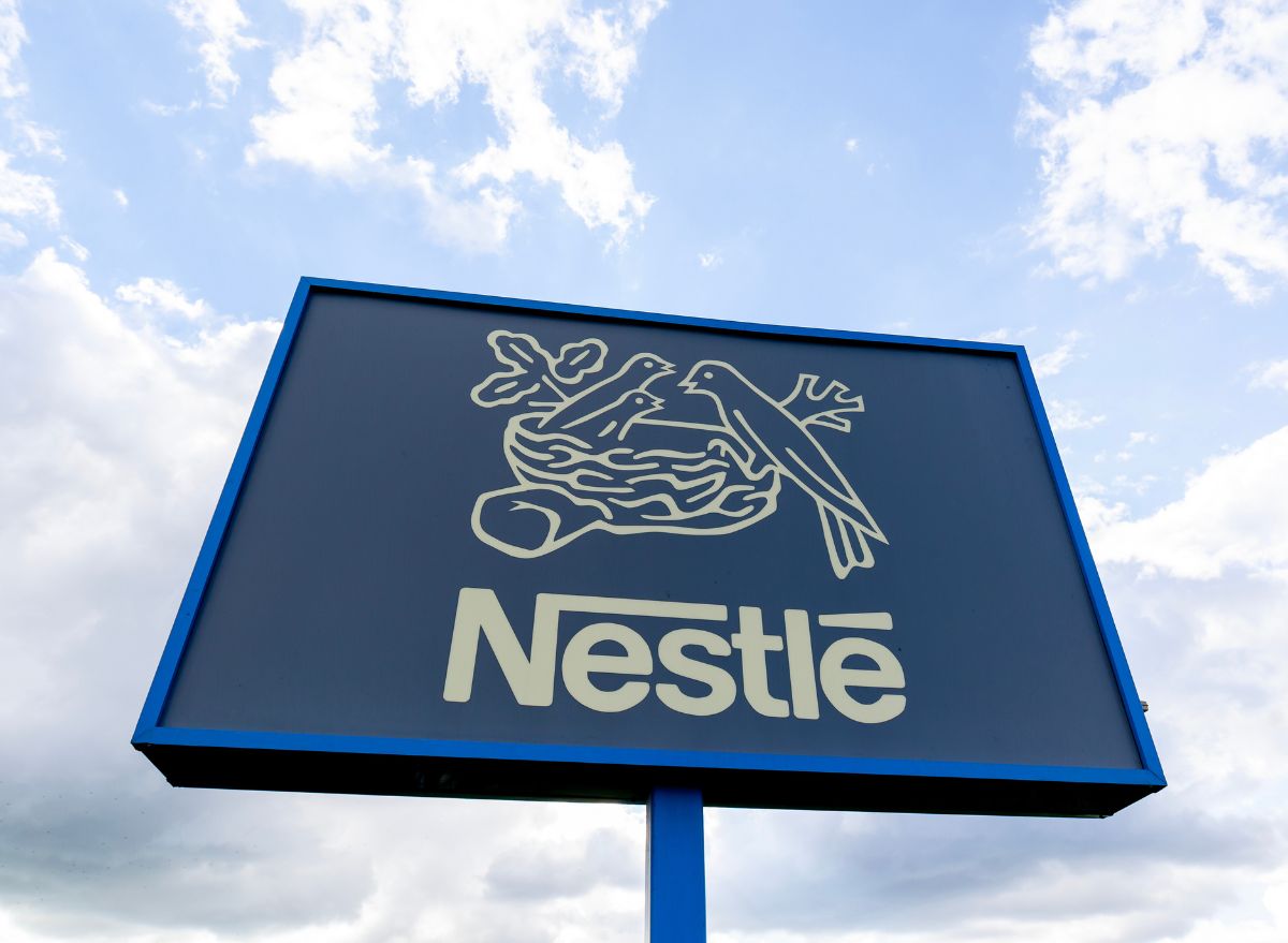 Nestle logo on sign