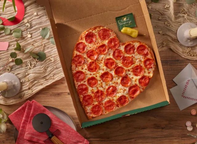 Papa John's Heart-Shaped Pizza