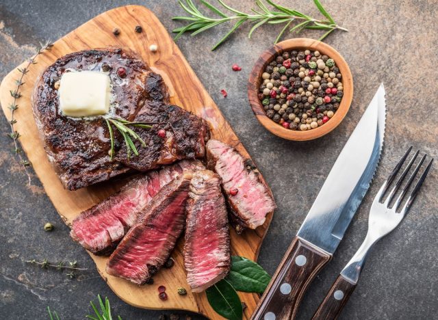Steakhouse signs overpriced steak knife