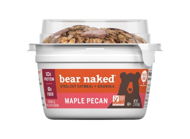 bear naked maple pecan steel-cut oatmeal + granola