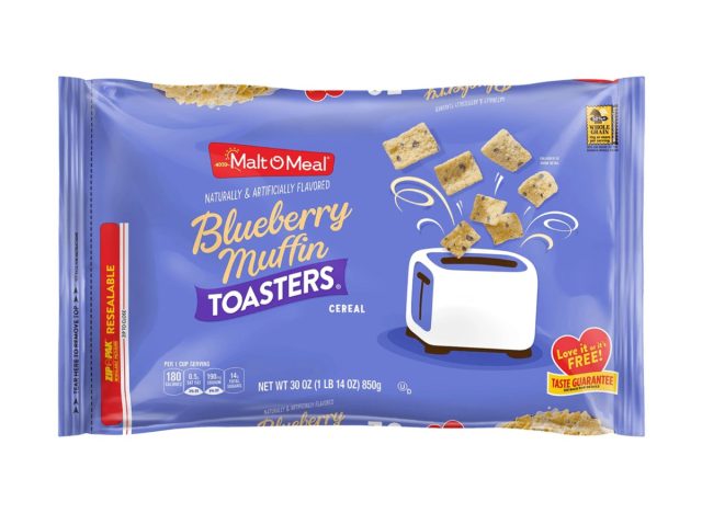 blueberry muffins toaster cereal