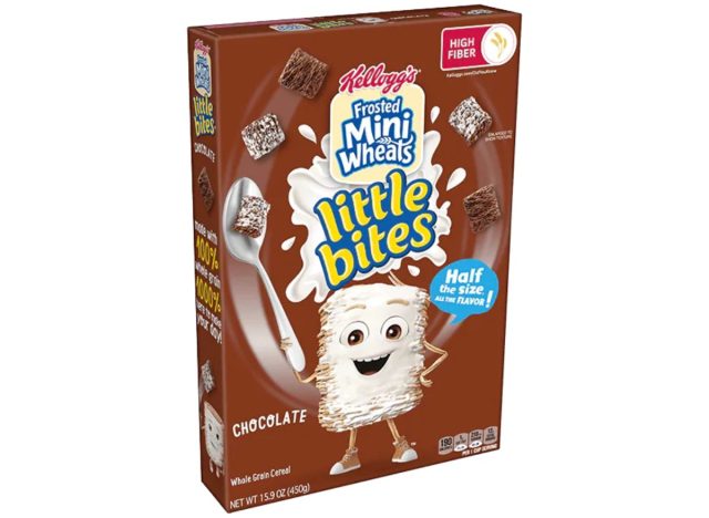 mini chocolate frosted wheat bites