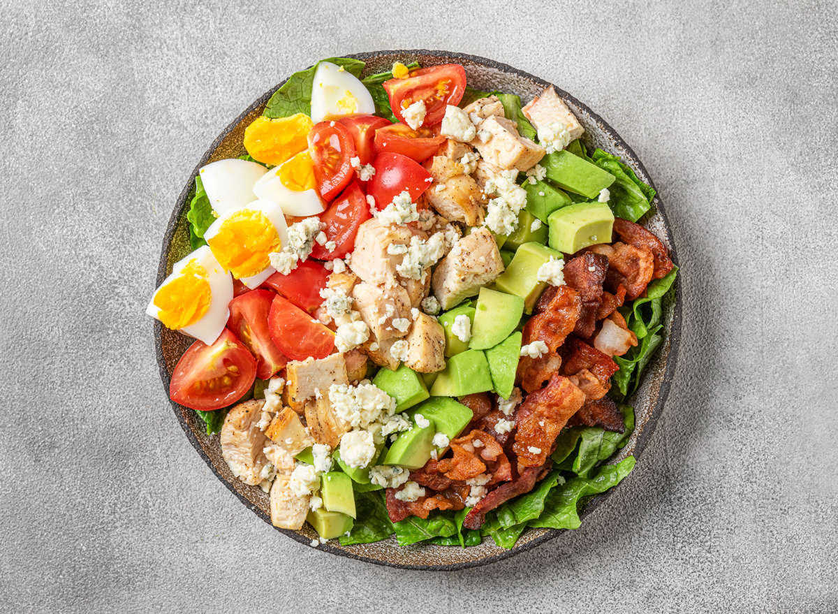 cobb salad eggs chicken blue cheese