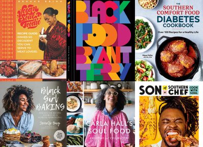 Cookbooks by black authors collage