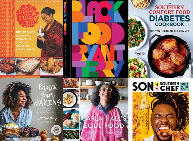 Cookbooks by black authors collage