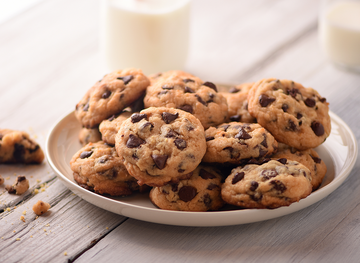 Pile of Chocolate Chip cookies