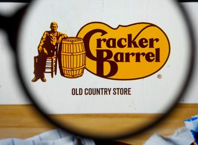 cracker barrel logo close up