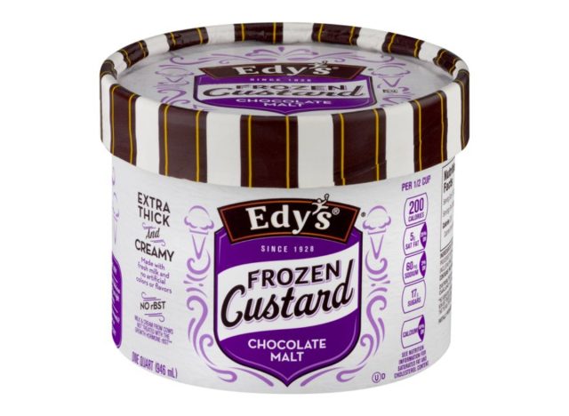 edy's chocolate malt frozen custard