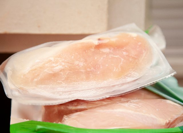freeze packed chicken breast