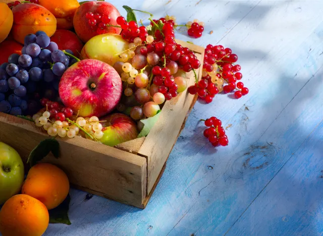 crate of fresh fruit