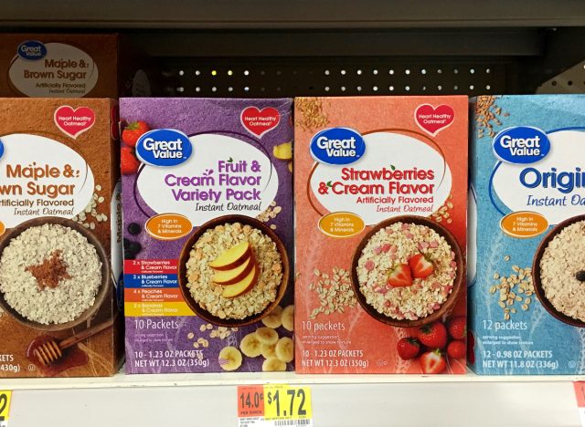 great value instant oatmeal boxes