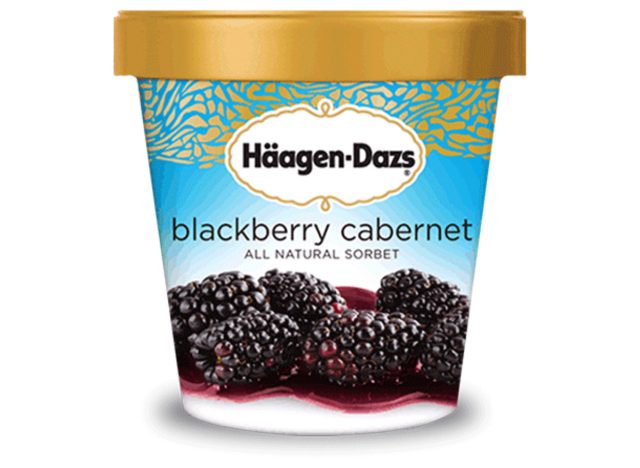 häagen dazs blackberry cabernet sorbet