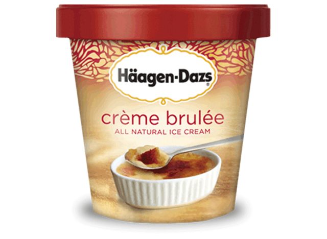 häagen dazs crème brulée ice cream