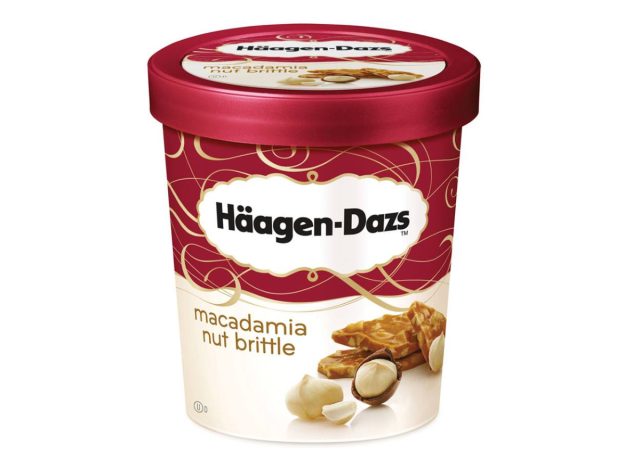 häagen dazs macadamia nut brittle ice cream