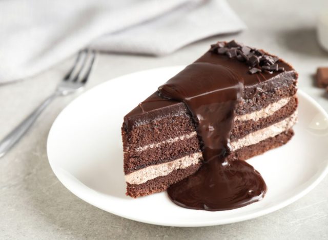 layered chocolate cake