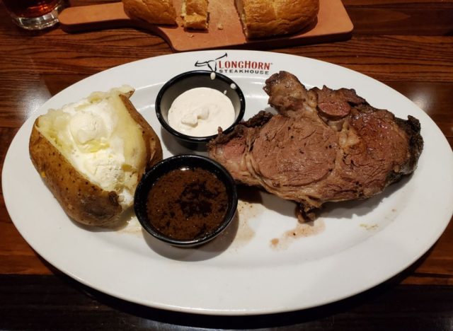 longhorn steak meal
