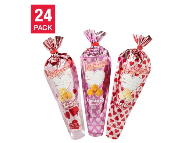 popcornopolis valentine's day conversation mini cones