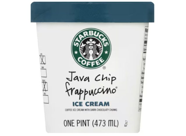 starbucks java chip frappuccino ice cream