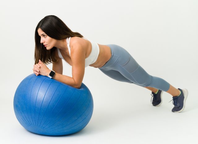 stir the pot stability ball exercise