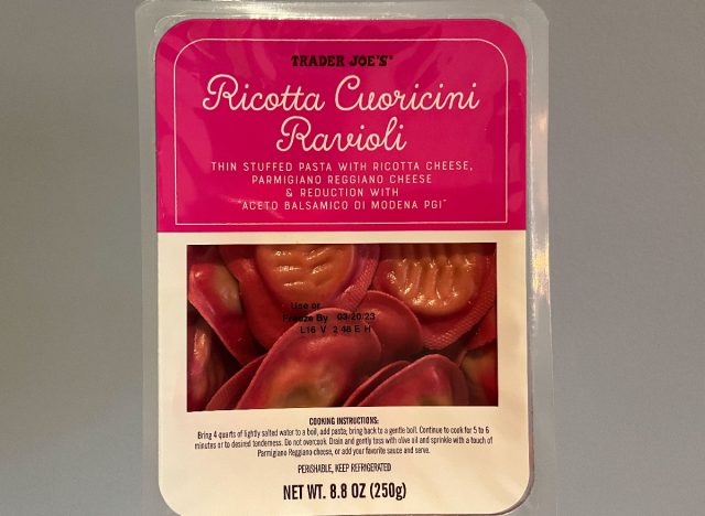 trader joe's ricotta cuoricini ravioli