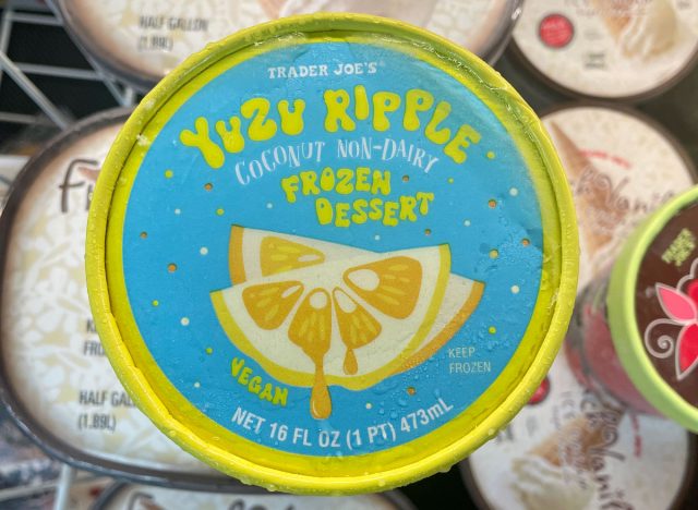 trader joe's yuzu ripple coconut non-dairy frozen dessert