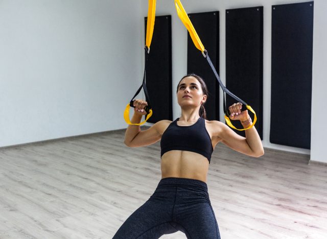 TRX row exercise