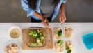 woman planning healthy meal prepping, portion sizes, part of overlooked weight loss tips