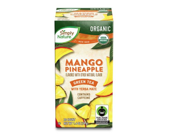 Aldi Fair Trade Organic Teas Mango Pineapple Green