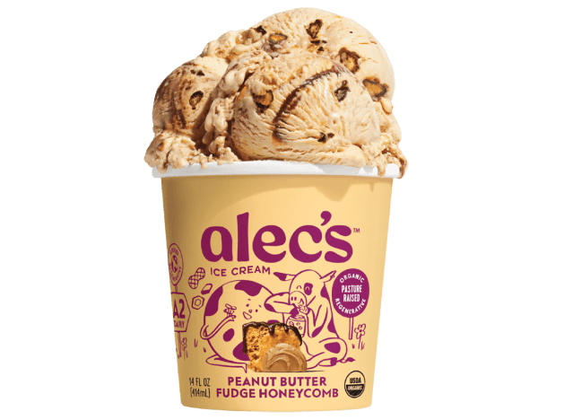 Alec's Peanut Butter Fudge Honeycomb Ice Cream