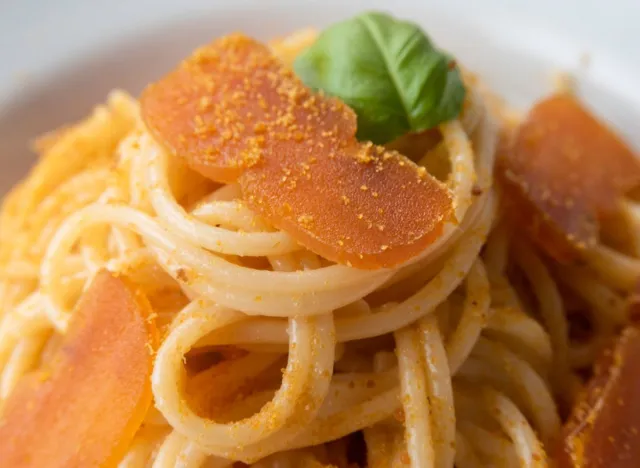 Bottarga on pasta