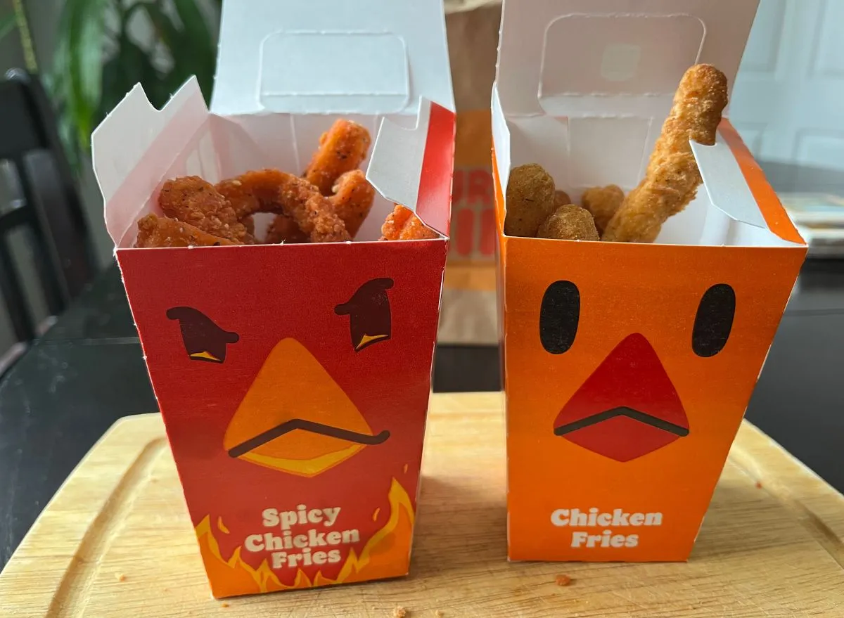 Burger King Spicy Chicken and Classic Chicken Fries