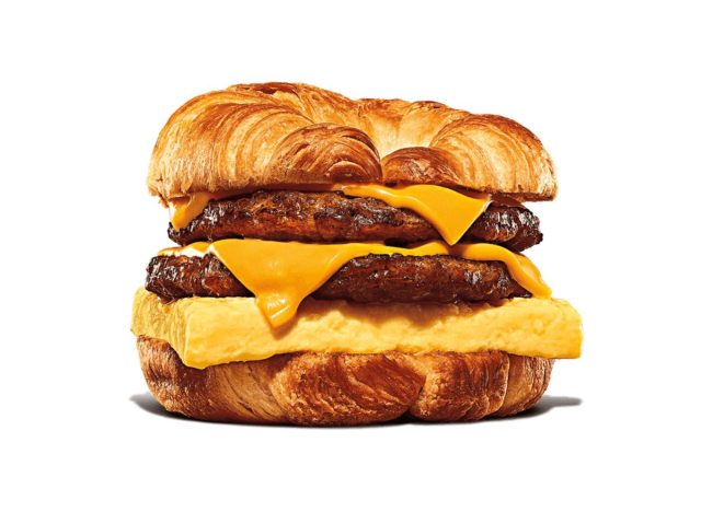 Burger King double sausage croissant
