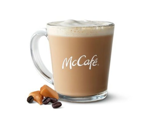 Caramel latte McDonald's—McDonalds menu nutrition 
