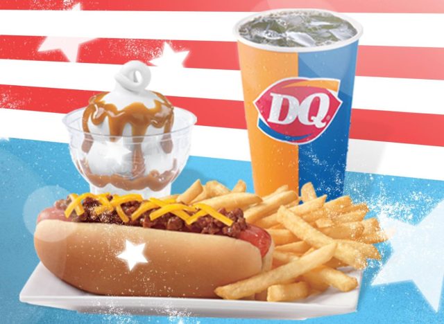 Dairy Queen hot dog meal