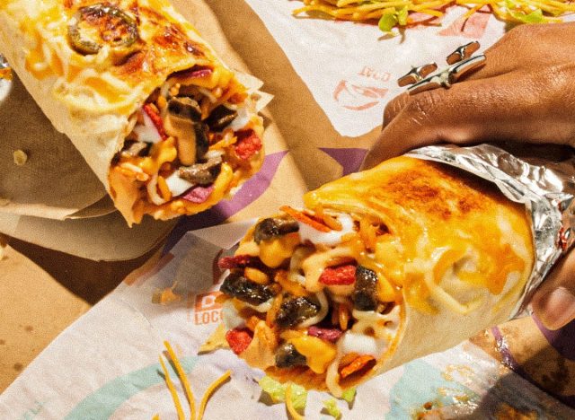 Taco Bell's Double Steak Grilled Cheese Burrito 