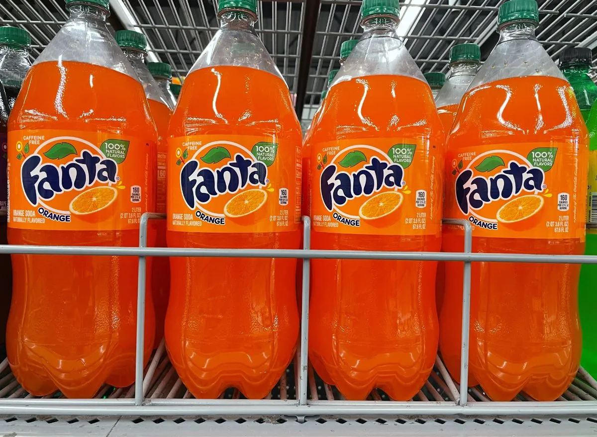 Fanta Orange bottles