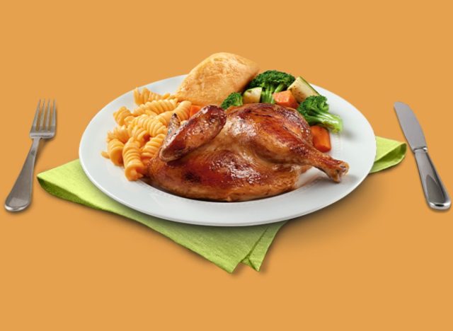 Half Rotisserie Chicken Meal boston market