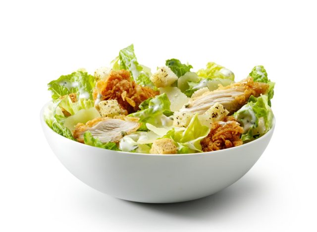unhealthiest restaurant salad—KFC caesar salad