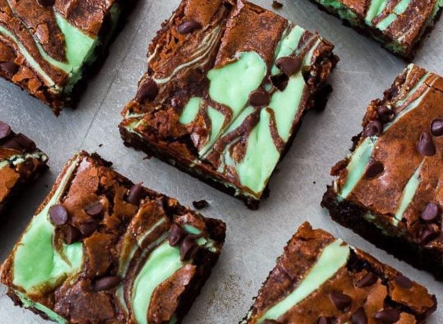 mint chocolate brownies